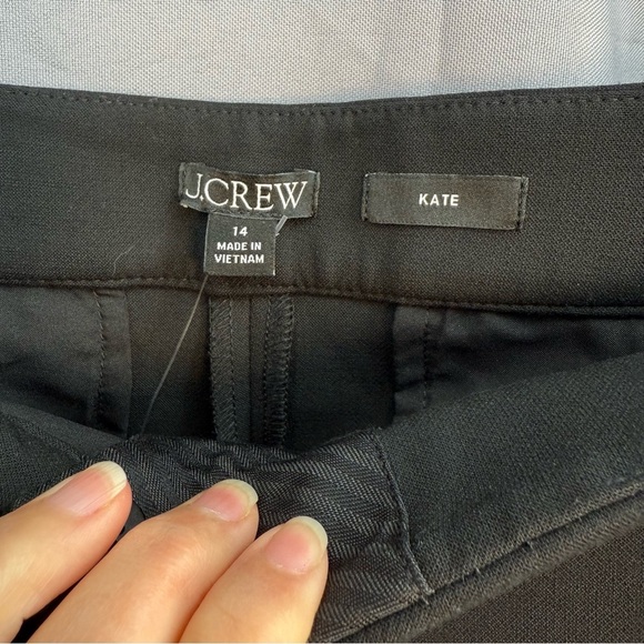 J.Crew Kate Pant in Four Season Stretch Black Size 14 NWT - Picture 2 of 7